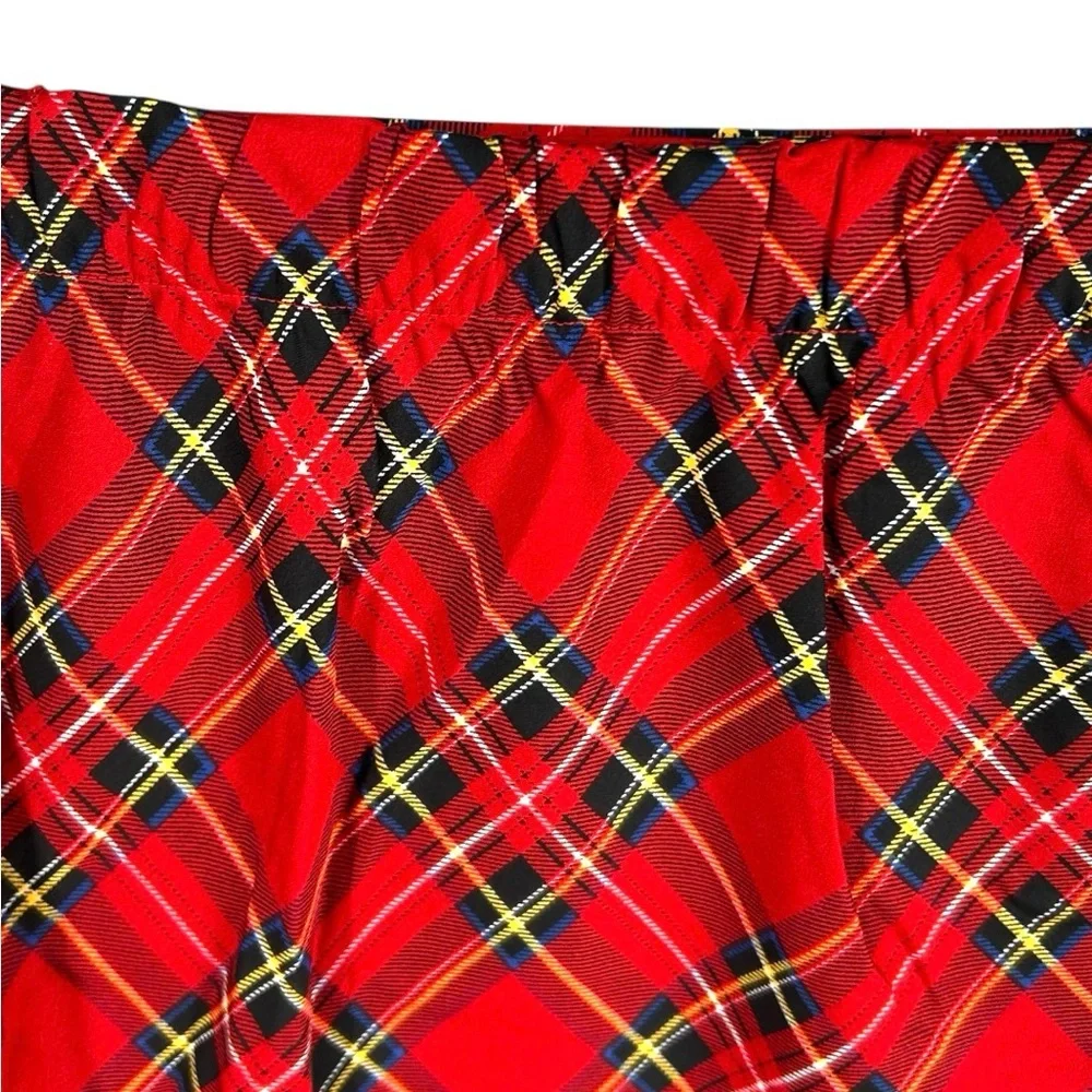 NWT J. Crew Factory Mini Bias Slip Skirt Red Plaid Size 3X NEW